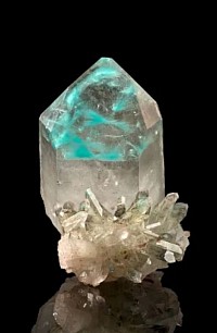 Dive into the Depths of Ajoite in Quartz!